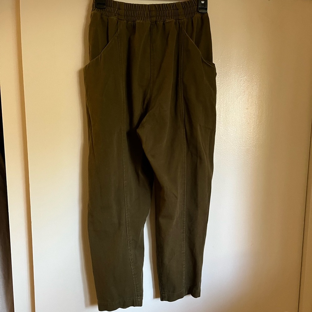 Elizabeth Suzann Clydes 2S Cotton Twill Olive - Picture 3 of 5